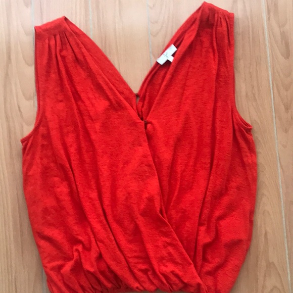 Joie crisscross Red sleeveless Top BUNDLE - Picture 3 of 4